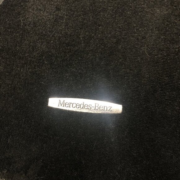 Mercedes Benz Floor Mats Set Driver/Passenger 2001-2008 Interior Rugs Black - Picture 3 of 11